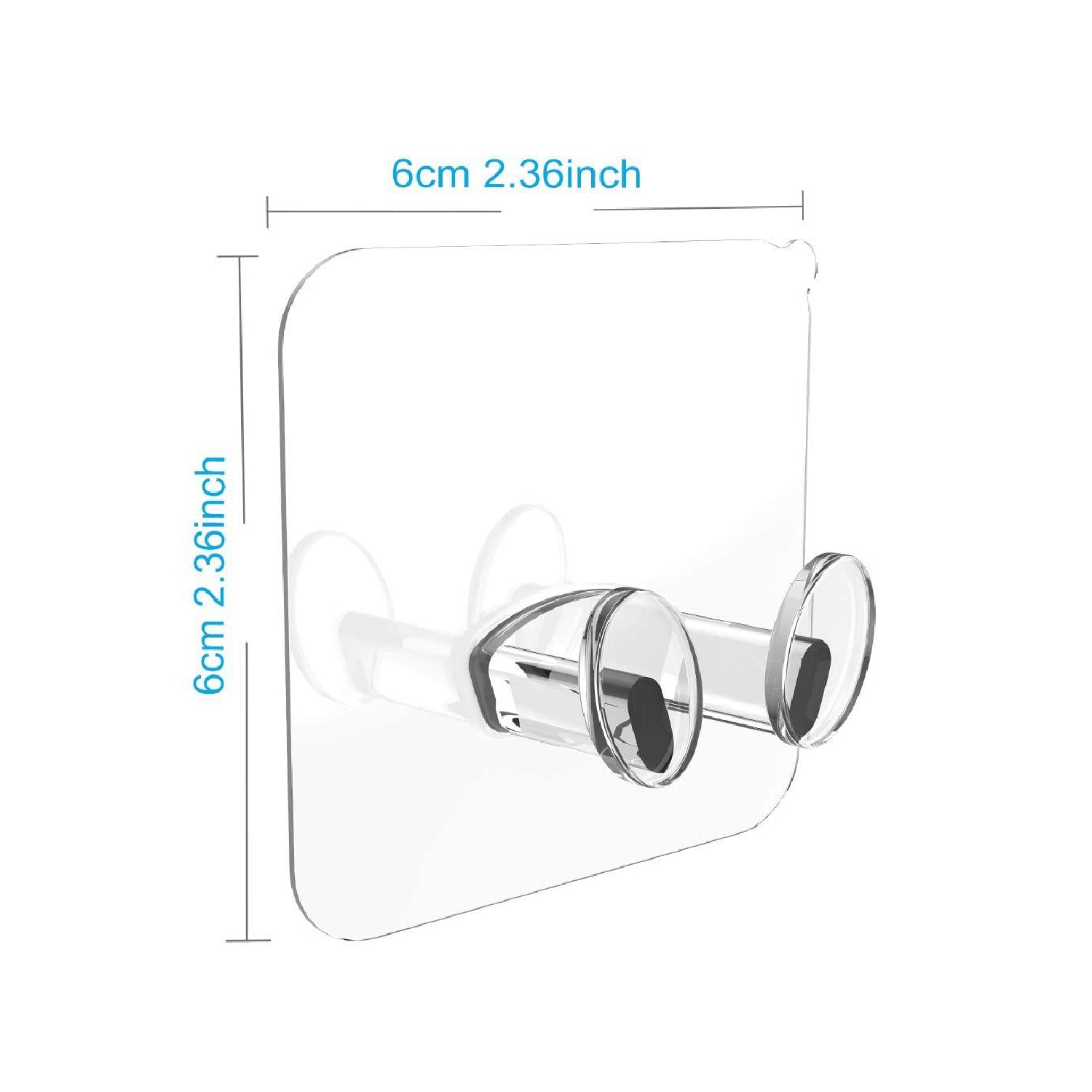 4861 Transparent Multi-Function Wall Storage Hooks 4861 Transparent Multi-Function Wall Storage Hooks